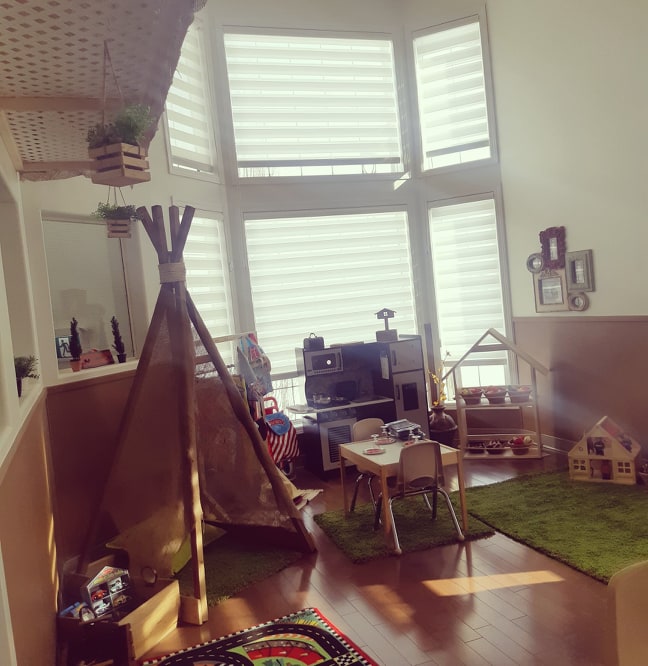 Preschool teepee corner